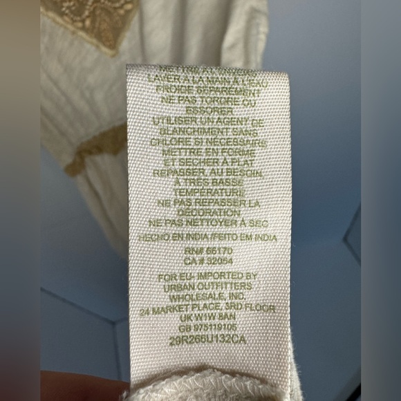 Free People flowy, beaded tank size 6 - Picture 5 of 6